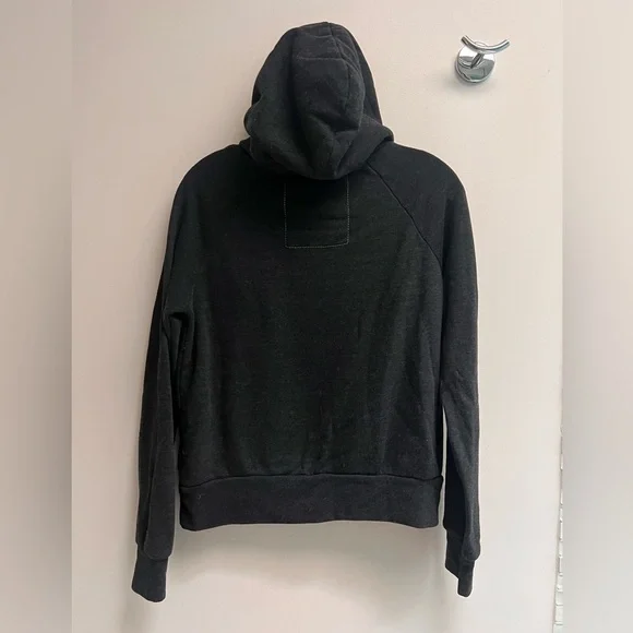 AVIATOR NATION Women’s Dark Grey Hoodie with Smily Face - Size X-Small - Picture 12 of 12